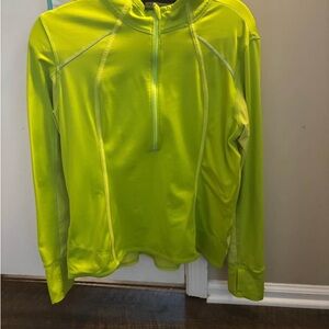 Athleta Neon Green Long Sleeve Top